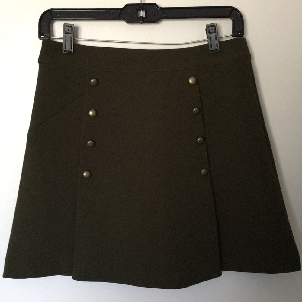 Army Green Mini skirt